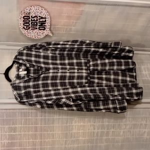 BP Flannel Plaid Tunic - Large